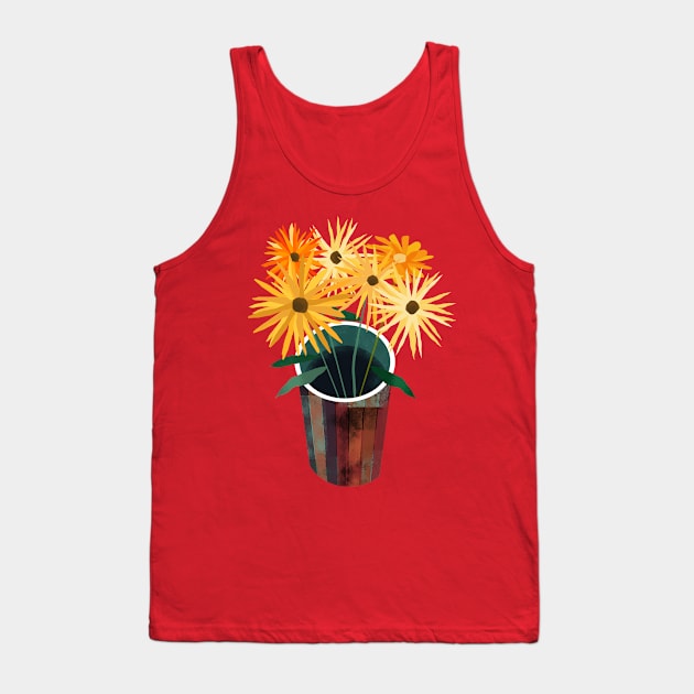 Vase of Yellow Flowers Tank Top by Scratch